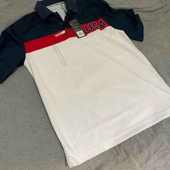 NEW w/TAGS Walter Hagen USA Golf Shirt 🇺🇸 ⛳️ size small - Picture 2 of 9